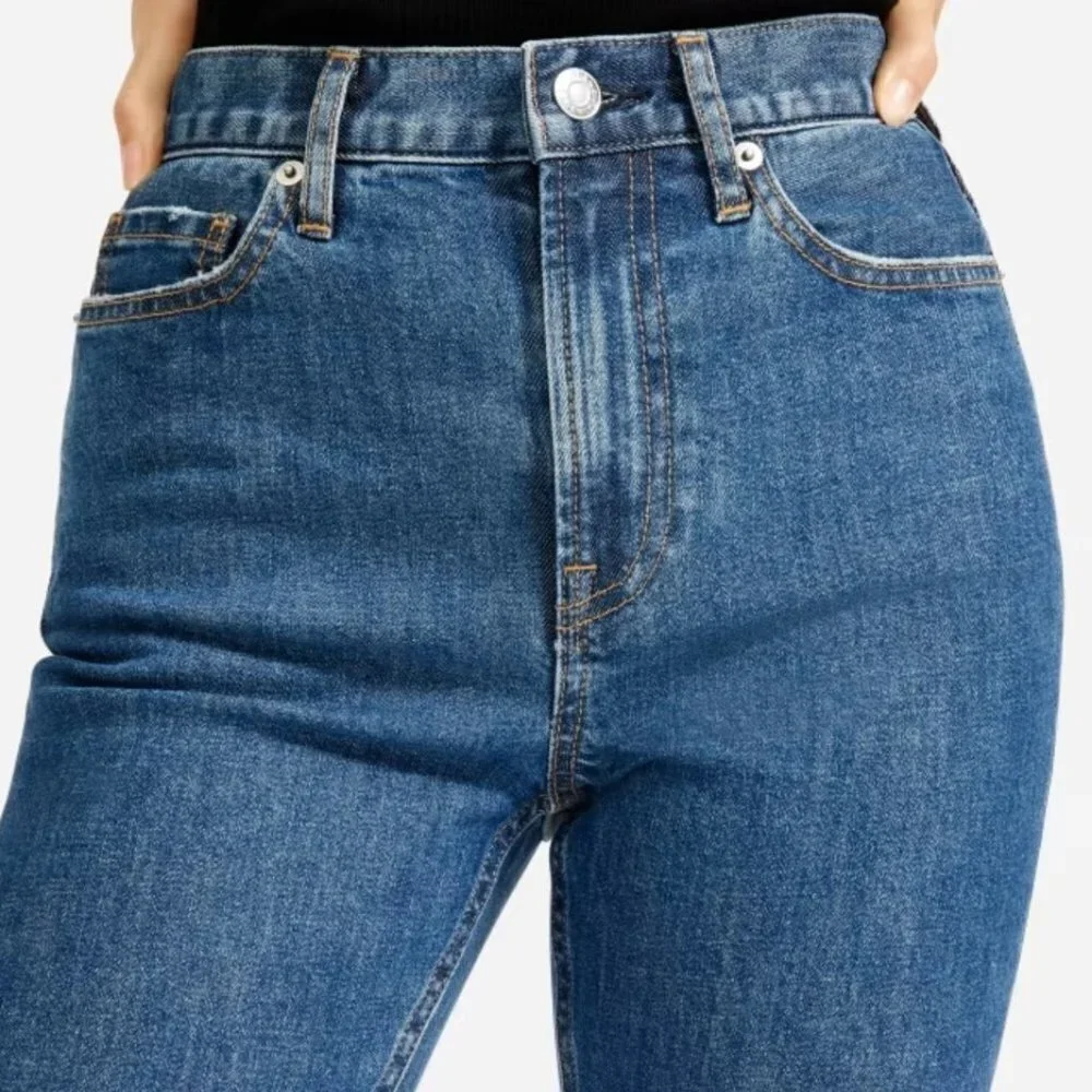 Everlane The High-Rise Skinny Jean Medium Wash High Waisted Blue Denim Size 27R
